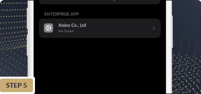5 click on the enterprise app