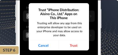 6 click trust enterprise app name