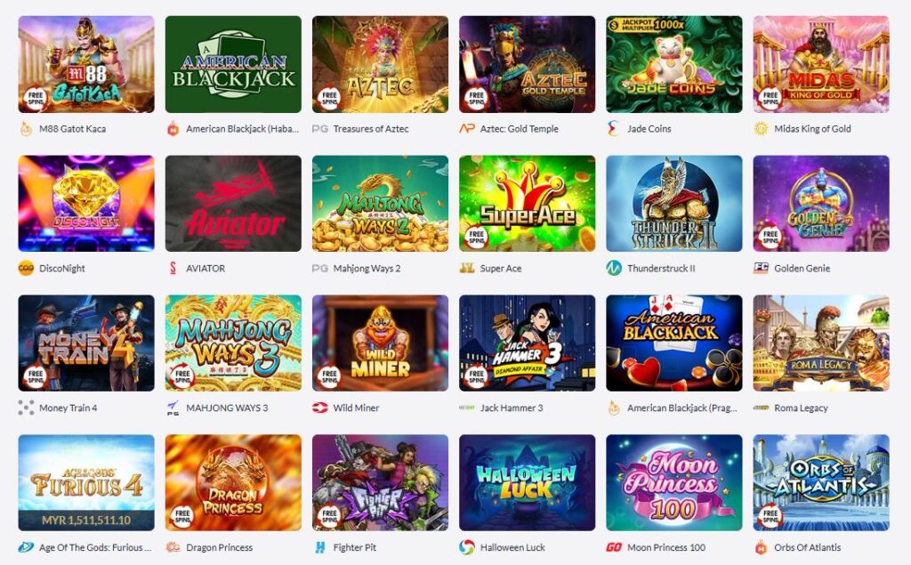 m88 casino games