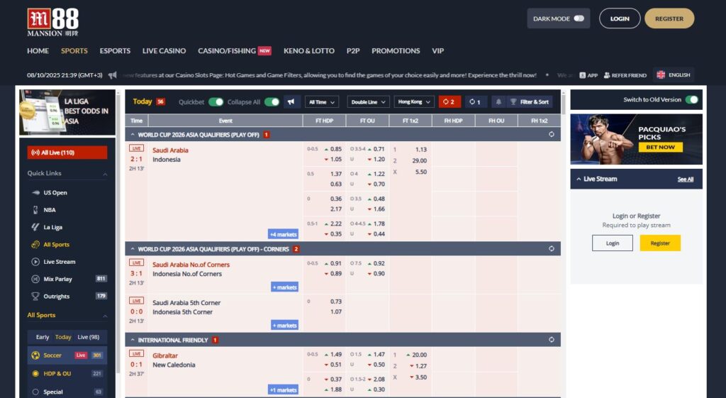 m88 sports betting