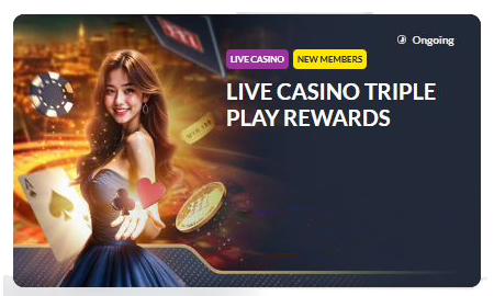 Live Casino Triple Play Rewards
